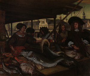Nieuwe Vismarkt (det nye fiskemarkedet) i Amsterdam
