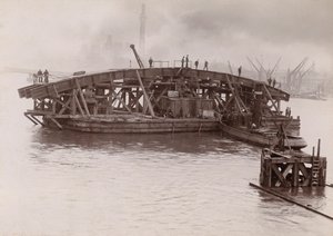 Bygging av Vauxhall Bridge, London, 1903-1904 av Emberson and Sons