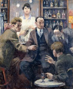 Diskusjon i en bar