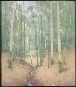 Tre interiør av Emil Carlsen