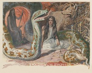 Lokis avl. Fra Valhalla: Teutonernes guder av Emil Doepler