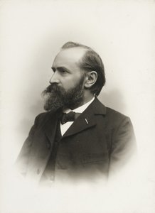 Portrett av komponisten og organisten Otto Malling 1848-1915, ca. 1900. av Emil Hohlenberg