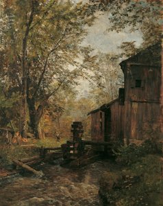 Gosau-møllen nær Ischl av Emil Jakob Schindler