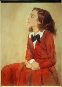 Elisabeth Bergner, portrett / tegning v. E. Orlik