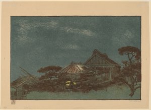 Kveld i Fukagawa av Emil Orlik