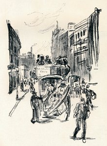Fra en kritttegning av Emil Orlik, c1900 av Emil Orlik