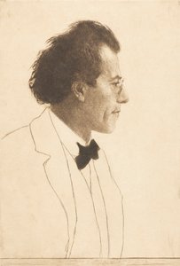 Portrett av komponisten Gustav Mahler 1860-1911, 1902.