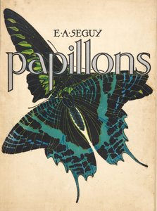 Forside fra Butterflies, pub. 1925 (stensiltrykk) av Émile Allain Séguy