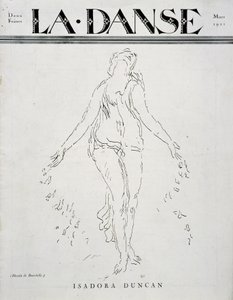 Isadora Duncan (amerikansk danser av irsk opprinnelse av Emile Antoine Bourdelle