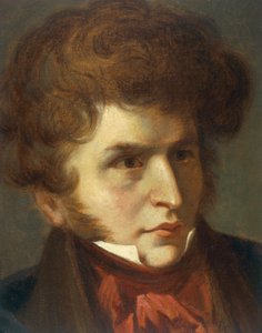Frankrike, La-Cote-Saint-Andre, Portrett av Hector Berlioz av Emile (after) Signol