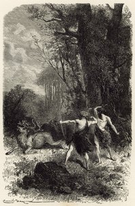 Jakt i reinsdyrtiden av Emile Antoine Bayard