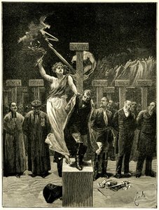 Victor Hugo, Les Chatiments, illustrasjon av Emile Bayard. "" Det ville være en feil å tro at disse tingene/vil ende opp med sanger og apoteoser""". Det sies at denne evokasjonen av fremtiden forårsaket frykten for Napoleon 3. av Emile Antoine Bayard