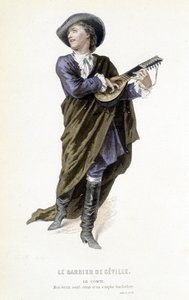 grev Almavira i "Barberen i Sevilla" i "Complete works of Beaumarchais", red. Laplace Sanchez & cie, Paris av Emile Antoine Bayard