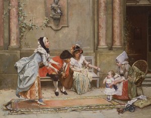 De første trinnene av Emile August Pinchart
