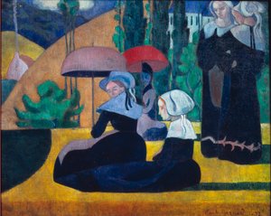 Bretonske kvinner i skyggen av Emile Bernard