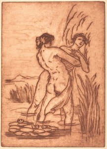 Par som står i vann av Emile Bernard