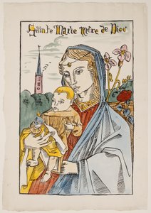 Den hellige Maria, Guds mor, med en lilje av Emile Bernard
