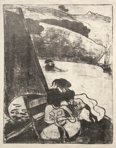 Les Bretonneries: The Return from the Pilgrimage av Emile Bernard