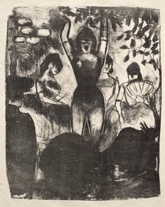 Sanger på Café-konserten av Emile Bernard