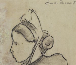 Studie av en bretonsk kvinne av Emile Bernard