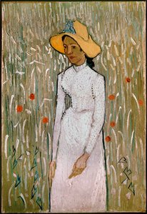 Kvinne i et valmuefelt av Emile Bernard