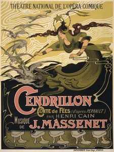 Plakat for Opera Cendrillon av Jules Massenet, 1899