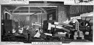 Forges de la Franche Comte: internal view of the factory of Rans, Jura (39)