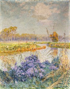 La Lys - De Leie, c. 1902 av Emile Claus