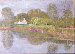 Landskap på Lys, en morgen i mai, 1902 av Emile Claus