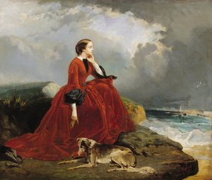 Keiserinne Eugenie 1826-1920 i Biarritz. av Emile Defonds