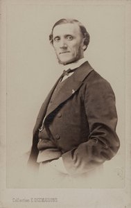 Portrett av pianisten og komponisten Jean-Henri Ravina 1818-1906.