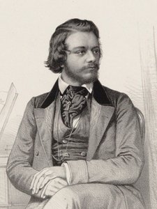 Portrett av pianisten og komponisten Theodor Leschetizky 1830-1915, ca 1860.