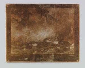 Skipsvrak Le Naufrage av Emile Frédéric Salmon (signed by artist)