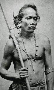 Vietnamesisk eller kambodsjansk stammesjef, ca. 1870-tallet