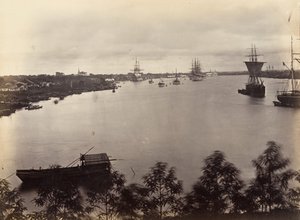 Utsikt over Saigon-ark nr. 3, 1866. av Emile Gsell