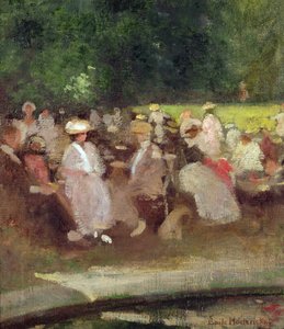 Sommer i parken, ca. 1881 av Emile Hoeterickx