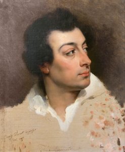 Portrett av Filippo Agricola, ca. 1820 (olje på lerret) av Emile Jean Horace Vernet
