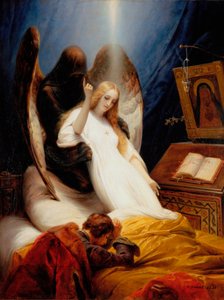 Dødens engel, 1851. av Emile Jean Horace Vernet