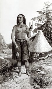 Galla Woman (litho) (bw-bilde)