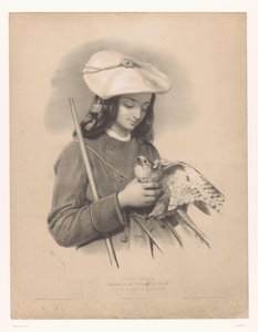 Gjeter fra Pyreneene med en falk i hendene Pâtre des Pyrenees (Ossun) (tittel på objekt) Studier av utvalgte kunstnere (serietittel) Études choisies (serietittel på objekt)