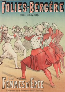 The Swordswomen (farge litho)
