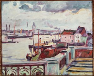 Havnen i Antwerpen av Emile Othon Friesz