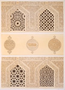Tekih Cheik Hacen Sadaka, dvs. begravelses- eller gravmoskeen til Sultan Hassan, Kairo, 1800-tallet (chromolitho)