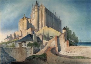 Klosteret Mont Saint Michel - av Emile Sagot, Musée d
