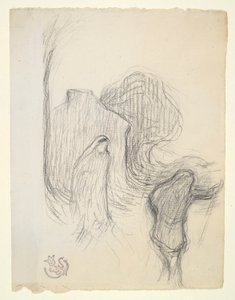 Studie for Mystic Landscape ved Meudon av Emile Schuffenecker