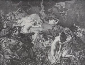 Sardanapalus, fra Le Monde Illustré, 16. mai 1874. av Emile Thomas