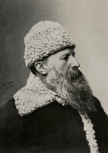 Portrett av den russiske maleren Vasili Vasilievitsj Verestchagin (1842)  av Emilie Bieber