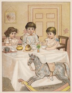 I barnehagen (farge litho) av Emily Harding