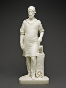 Maskinist, ca. 1859 (marmor) av Emma Stebbins