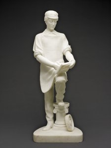 Maskinmesterlærling, ca. 1859 (marmor) av Emma Stebbins